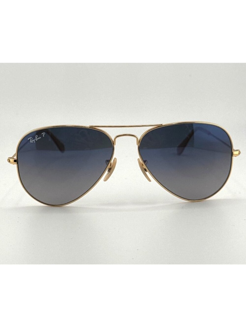 Ray-Ban RB3025 Aviator Large Metal 58-14 001/78 Polarized Made in Italy Case